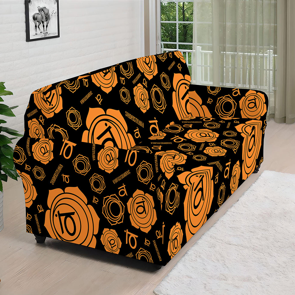 Swadhisthana Chakra Pattern Print Sofa Cover