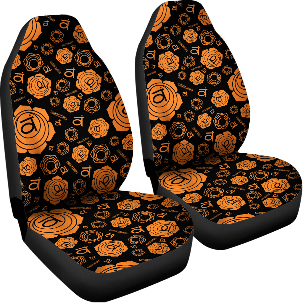 Swadhisthana Chakra Pattern Print Universal Fit Car Seat Covers