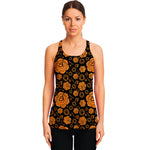 Swadhisthana Chakra Pattern Print Women's Racerback Tank Top