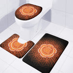 Swadhisthana Chakra Spiritual Print 3 Piece Bath Mat Set