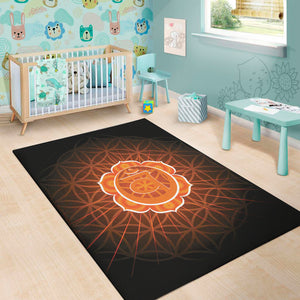 Swadhisthana Chakra Spiritual Print Area Rug