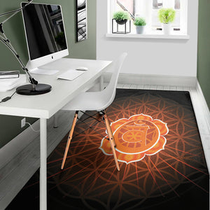 Swadhisthana Chakra Spiritual Print Area Rug