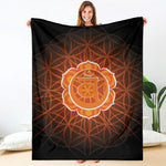 Swadhisthana Chakra Spiritual Print Blanket