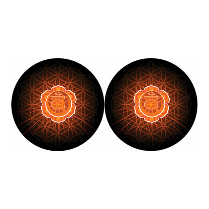 Swadhisthana Chakra Spiritual Print Car Coasters