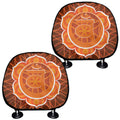 Swadhisthana Chakra Spiritual Print Car Headrest Covers