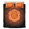 Swadhisthana Chakra Spiritual Print Duvet Cover Bedding Set