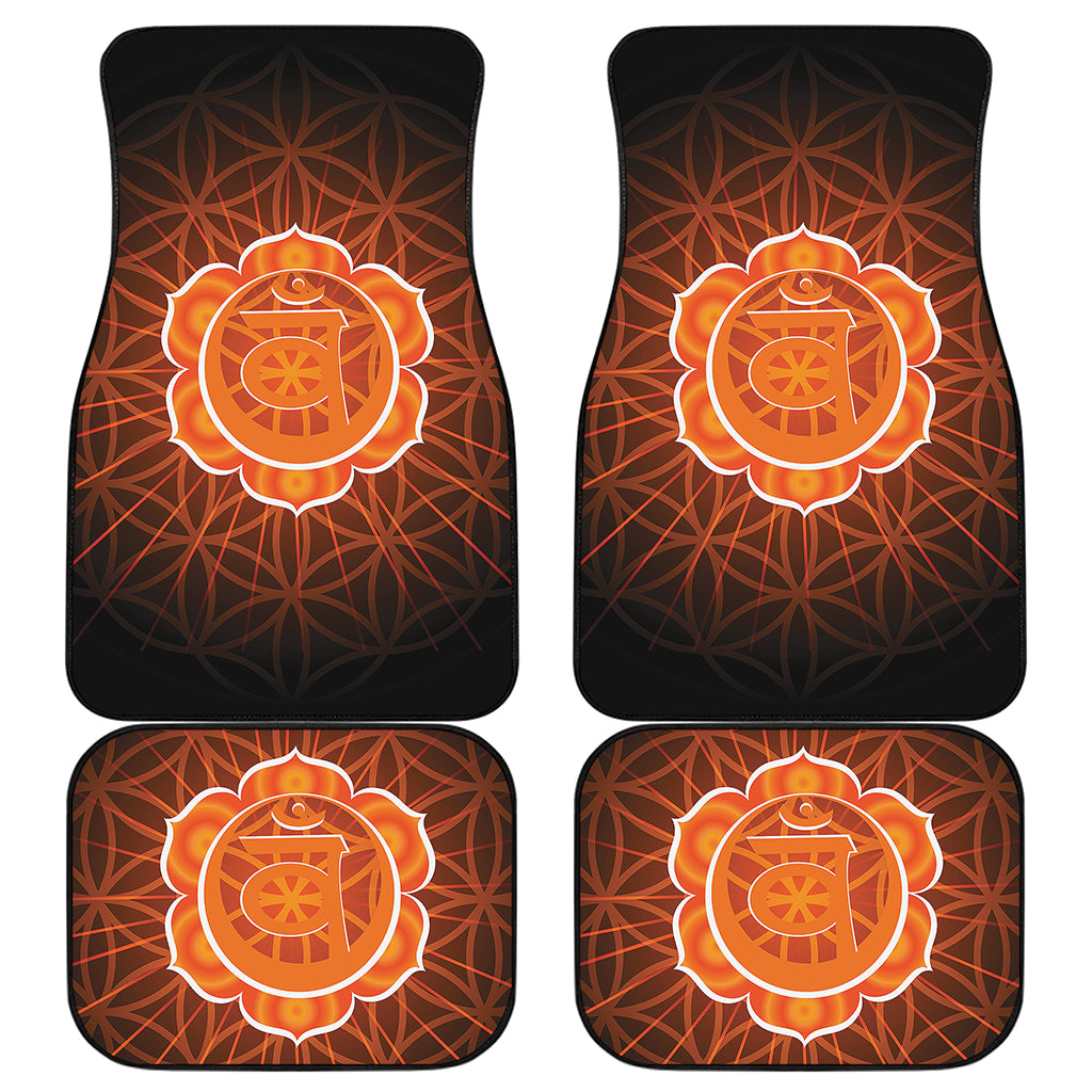 Swadhisthana Chakra Spiritual Print Front and Back Car Floor Mats