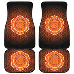Swadhisthana Chakra Spiritual Print Front and Back Car Floor Mats