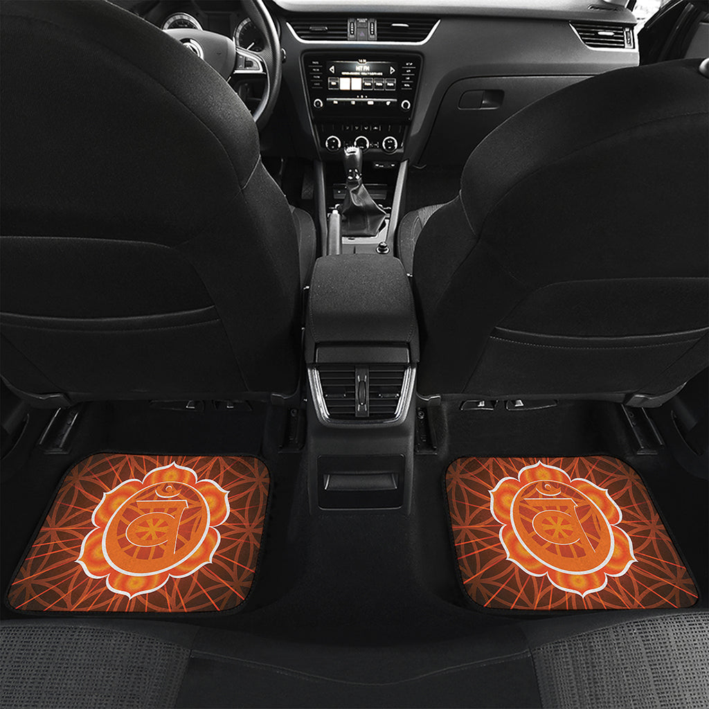 Swadhisthana Chakra Spiritual Print Front and Back Car Floor Mats