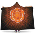 Swadhisthana Chakra Spiritual Print Hooded Blanket