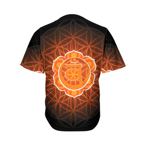 Swadhisthana Chakra Spiritual Print Men's Baseball Jersey