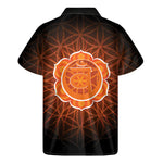 Swadhisthana Chakra Spiritual Print Men's Short Sleeve Shirt