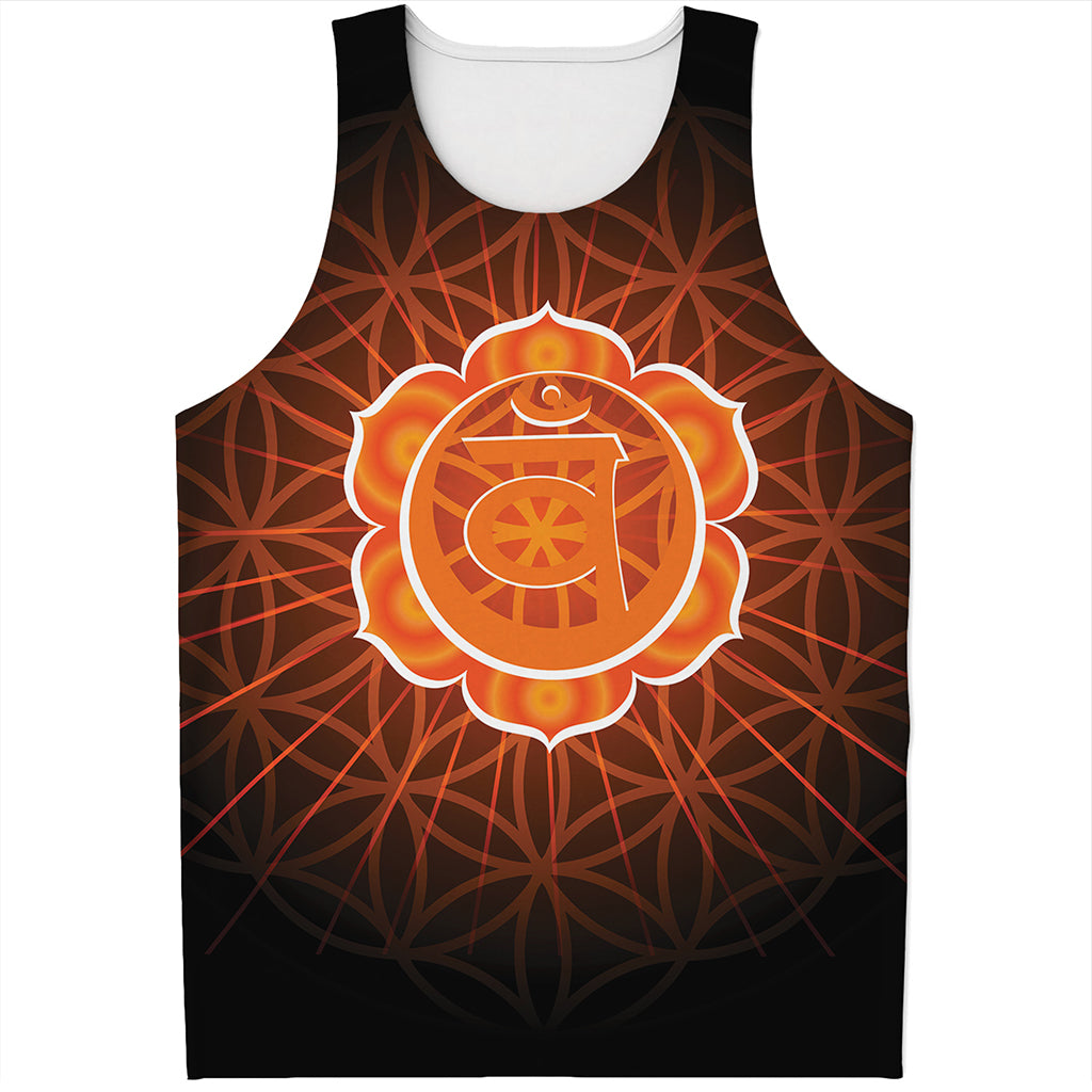 Swadhisthana Chakra Spiritual Print Men's Tank Top