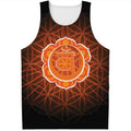 Swadhisthana Chakra Spiritual Print Men's Tank Top