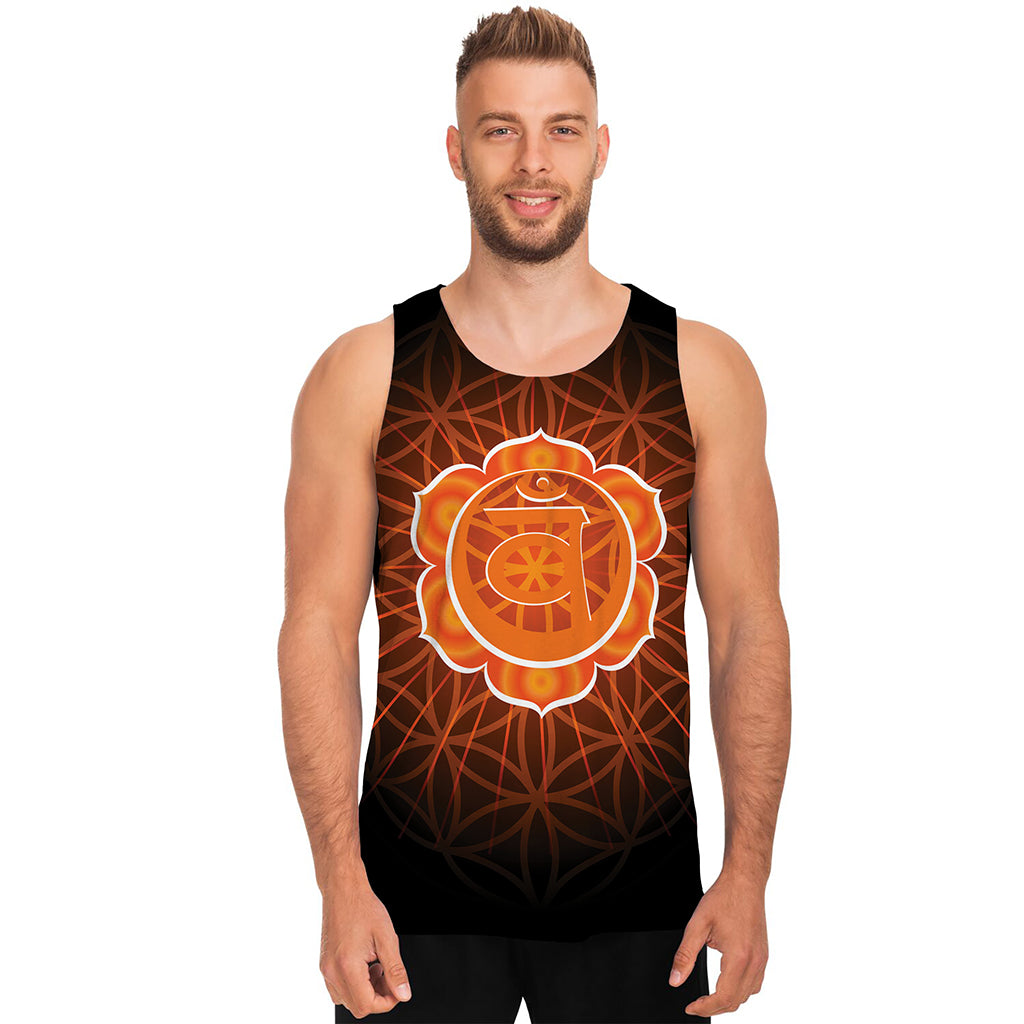 Swadhisthana Chakra Spiritual Print Men's Tank Top