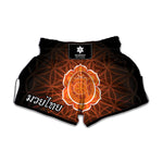 Swadhisthana Chakra Spiritual Print Muay Thai Boxing Shorts