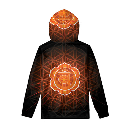 Swadhisthana Chakra Spiritual Print Pullover Hoodie