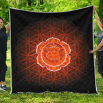 Swadhisthana Chakra Spiritual Print Quilt