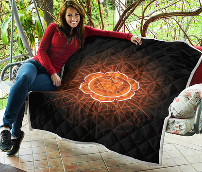 Swadhisthana Chakra Spiritual Print Quilt