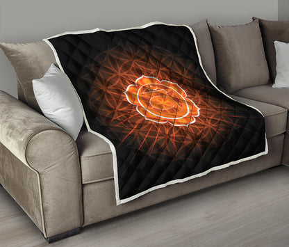Swadhisthana Chakra Spiritual Print Quilt