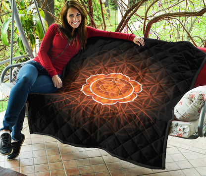 Swadhisthana Chakra Spiritual Print Quilt