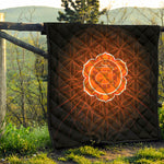 Swadhisthana Chakra Spiritual Print Quilt