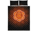 Swadhisthana Chakra Spiritual Print Quilt Bed Set