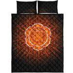 Swadhisthana Chakra Spiritual Print Quilt Bed Set