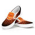 Swadhisthana Chakra Spiritual Print White Slip On Sneakers