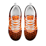 Swadhisthana Chakra Spiritual Print White Sneakers