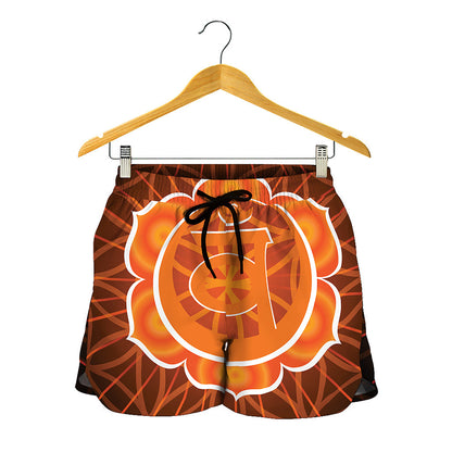 Swadhisthana Chakra Spiritual Print Women's Shorts