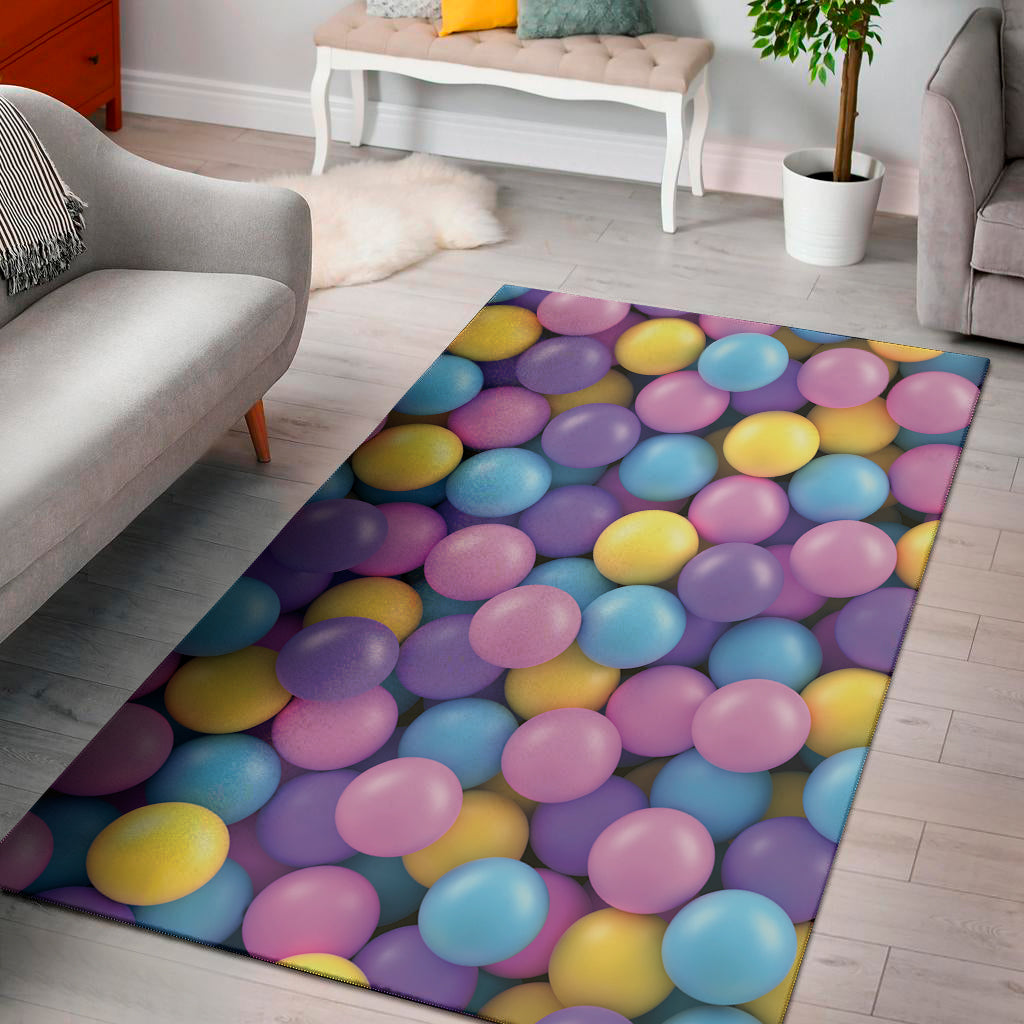 Sweet Candy Ball Pattern Print Area Rug