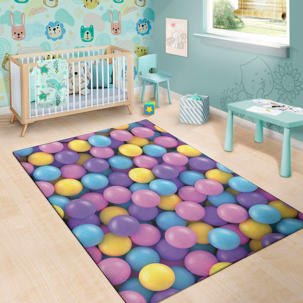 Sweet Candy Ball Pattern Print Area Rug