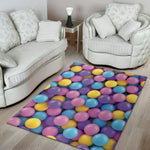 Sweet Candy Ball Pattern Print Area Rug