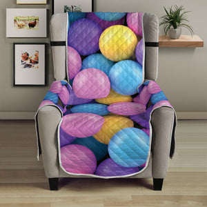 Sweet Candy Ball Pattern Print Armchair Protector