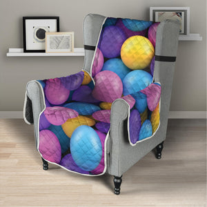 Sweet Candy Ball Pattern Print Armchair Protector