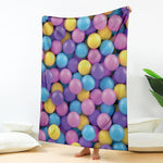 Sweet Candy Ball Pattern Print Blanket