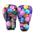 Sweet Candy Ball Pattern Print Boxing Gloves