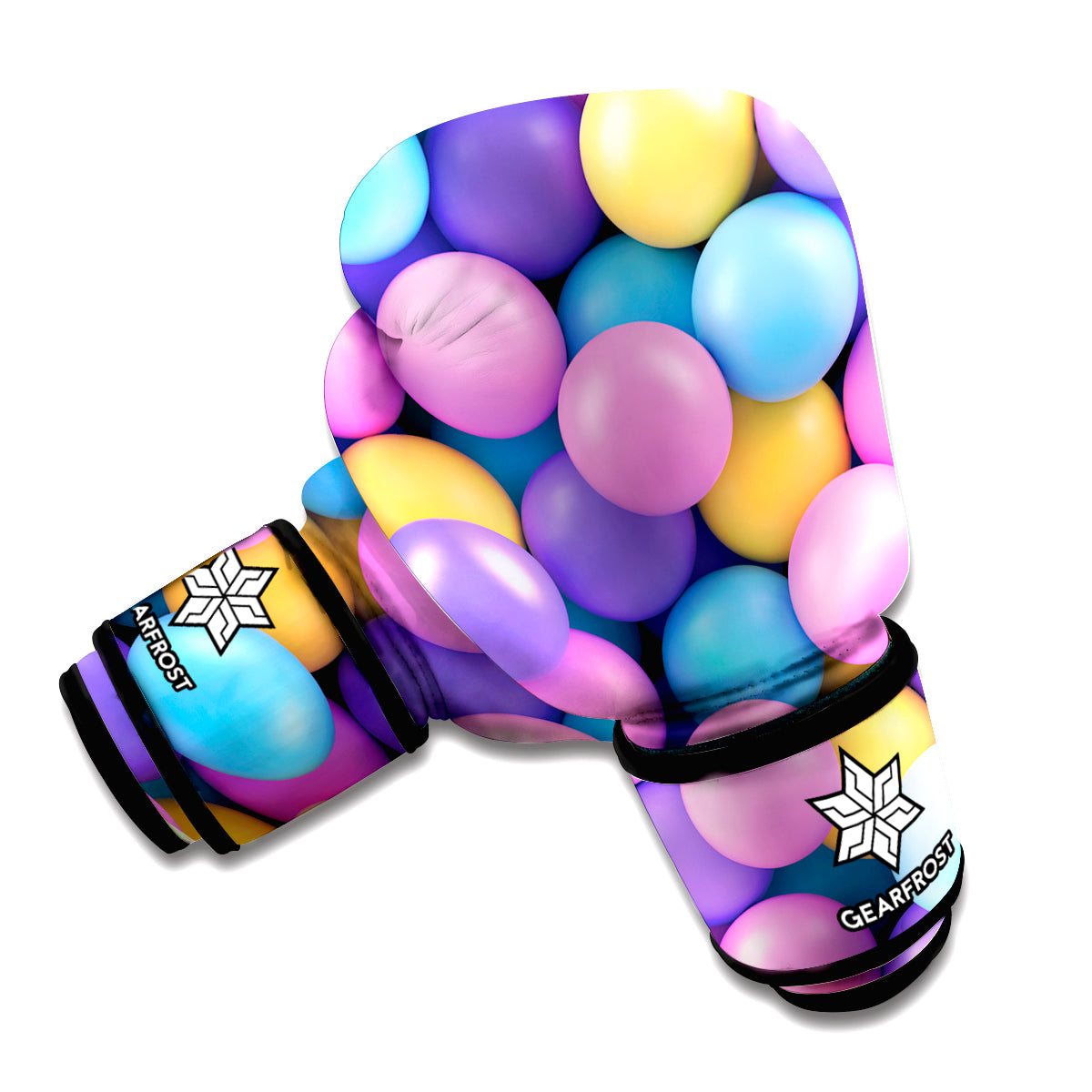 Sweet Candy Ball Pattern Print Boxing Gloves