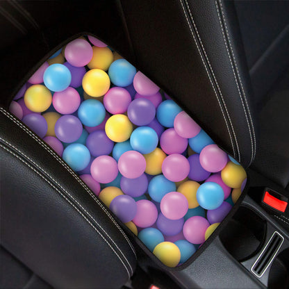 Sweet Candy Ball Pattern Print Car Center Console Cover