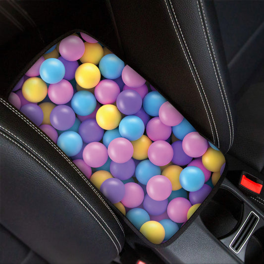 Sweet Candy Ball Pattern Print Car Center Console Cover