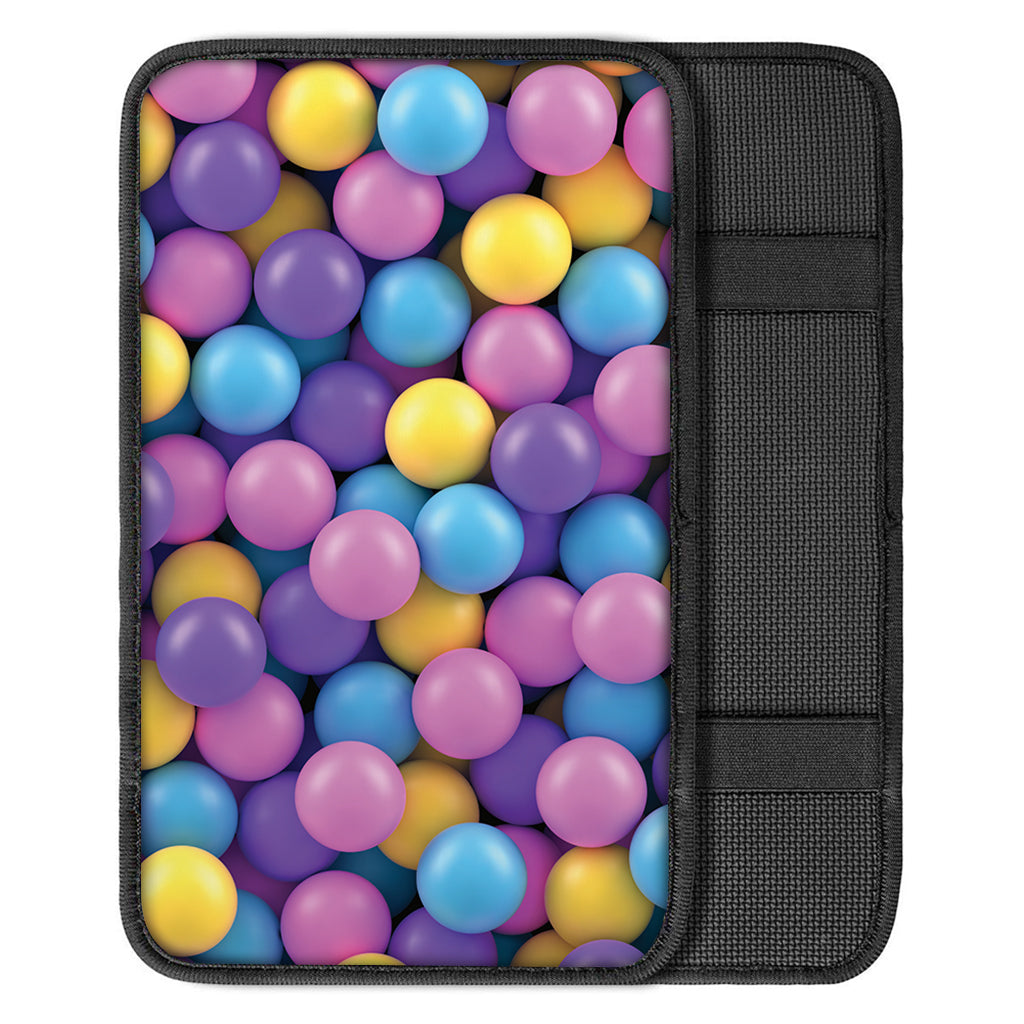 Sweet Candy Ball Pattern Print Car Center Console Cover