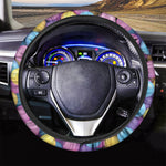 Sweet Candy Ball Pattern Print Car Steering Wheel Cover