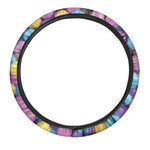 Sweet Candy Ball Pattern Print Car Steering Wheel Cover