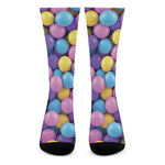 Sweet Candy Ball Pattern Print Crew Socks