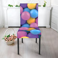 Sweet Candy Ball Pattern Print Dining Chair Slipcover