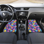 Sweet Candy Ball Pattern Print Front and Back Car Floor Mats