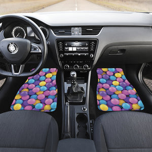 Sweet Candy Ball Pattern Print Front Car Floor Mats