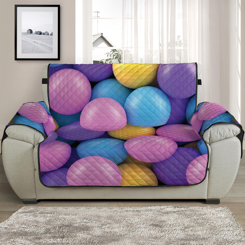 Sweet Candy Ball Pattern Print Half Sofa Protector