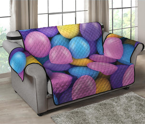 Sweet Candy Ball Pattern Print Loveseat Protector